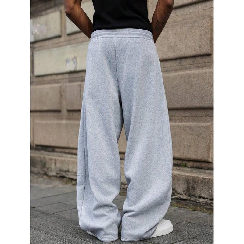 Men Joggers | Wide Leg Fit with Drawstring Waist