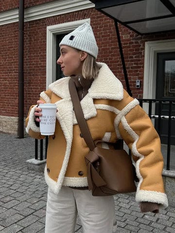 Women Jacket | Cropped Loose Fit for Winter Layering