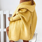 Women Cardigan | Hooded Open Front Long Cut Coverage