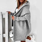 Women Cardigan | Hooded Open Front Long Cut Coverage
