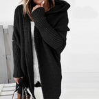 Women Cardigan | Hooded Open Front Long Cut Coverage