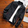 Men Jacket | Fleece-Lined Bomber with Contrast Piping