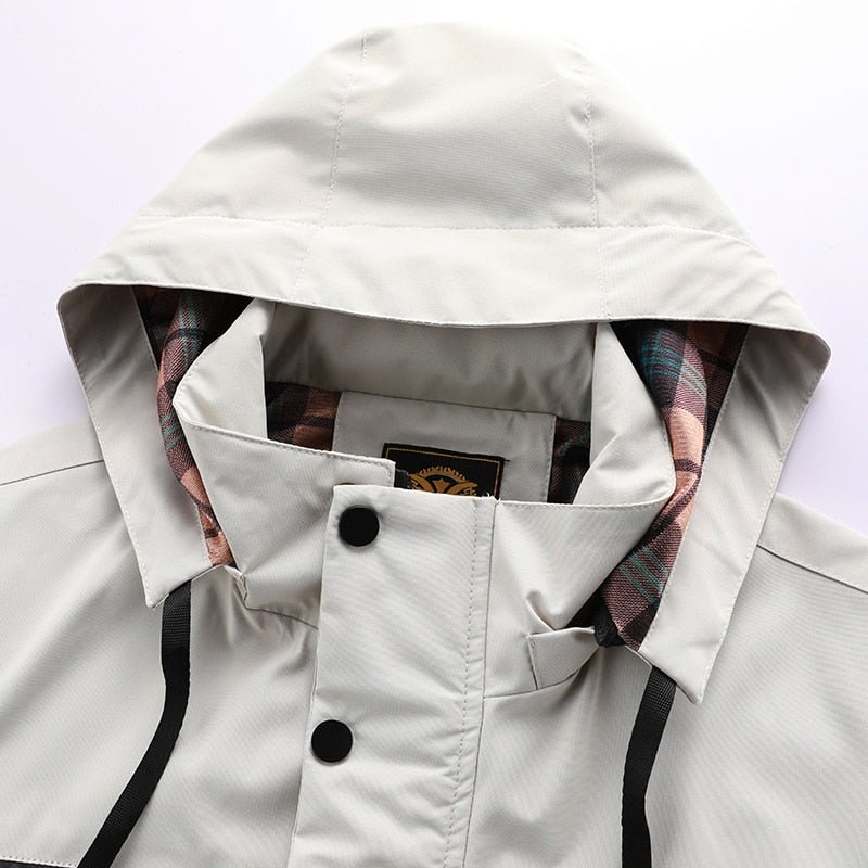Men Jacket | Waterproof Hood and Adjustable Cuffs Outdoor Fit