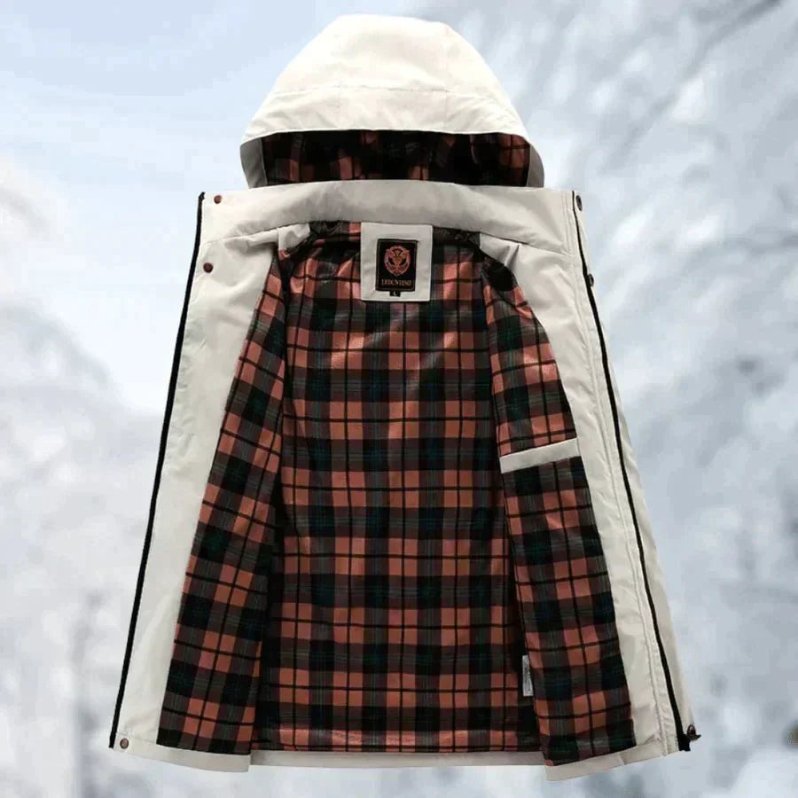 Men Jacket | Waterproof Hood and Adjustable Cuffs Outdoor Fit