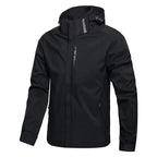 Men Jacket | Full-Zip Hip-Length Softshell Outerwear Fit