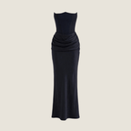 Corset Maxi Dress Women Strapless Bustier Bodice - Evergreen Outfits - Women Maxi Dress