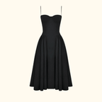 Corset Midi Dress Women Sweetheart Neckline Design - Evergreen Outfits - Women Midi Dress