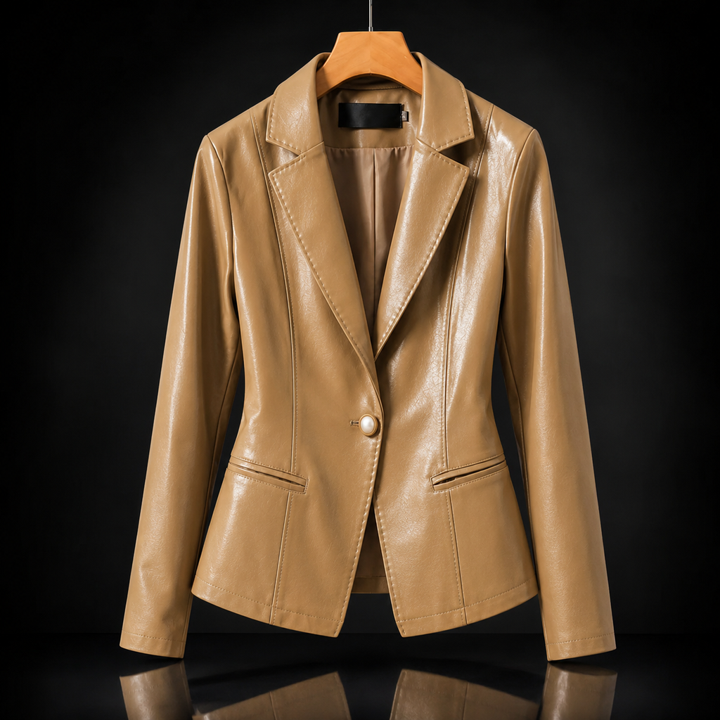 Women Blazer | Slim Fit with Single-Button Front Closure