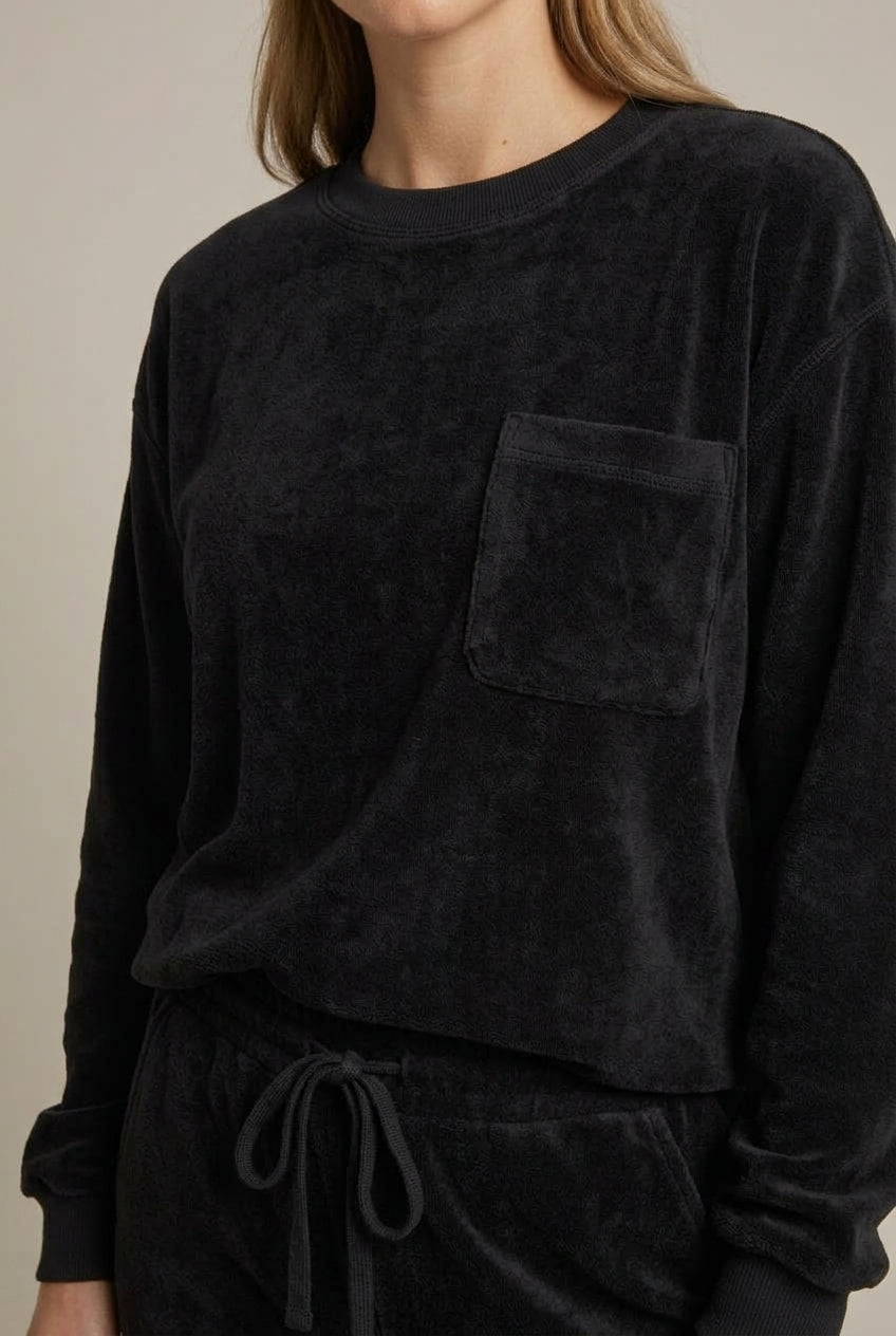 Women Set | Crew Neck Sweatshirt and Drawstring Joggers
