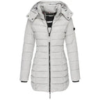 Women Jacket | Quilted Build with Removable Hood and Zip Pockets