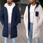 Men Jacket | Reversible Hooded Windbreaker with Fixed Hood