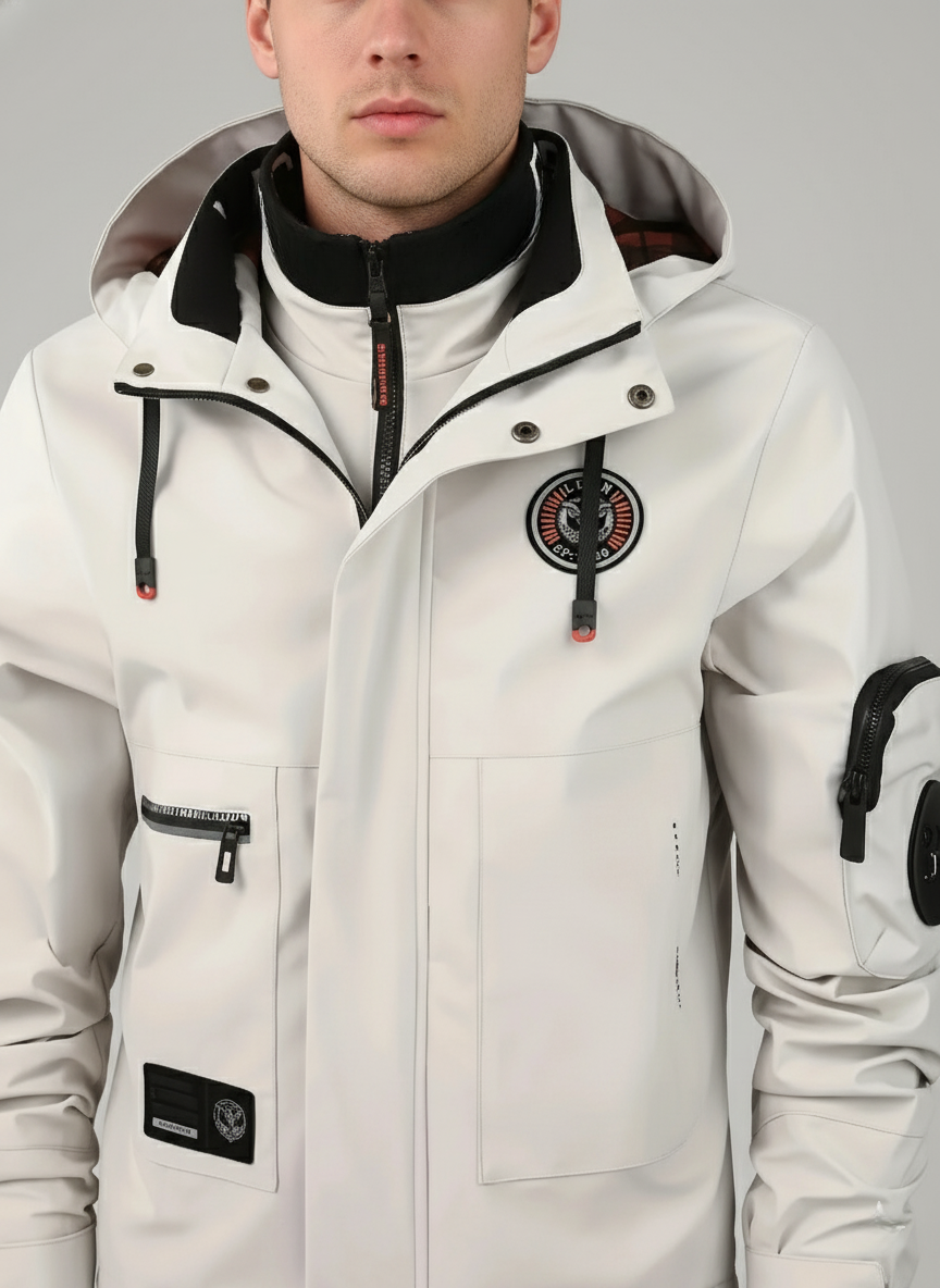 Men Jacket | Waterproof Design with Detachable Hood Zip