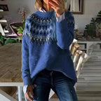 Women Sweater | Round Neck Long Sleeve Knitted Design