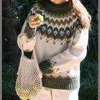 Women Sweater | Round Neck Long Sleeve Knitted Design