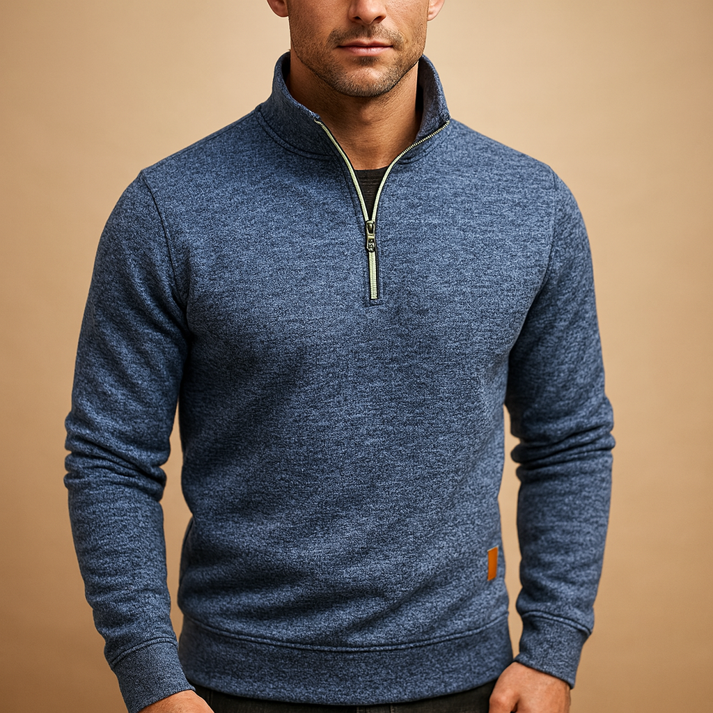 Men Sweater | Universal Fit with Front Zip Closure