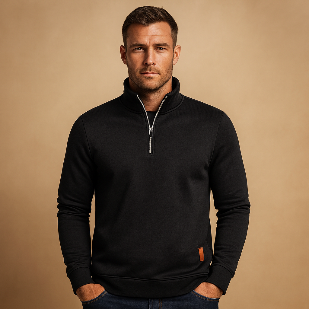 Men Sweater | Universal Fit with Front Zip Closure