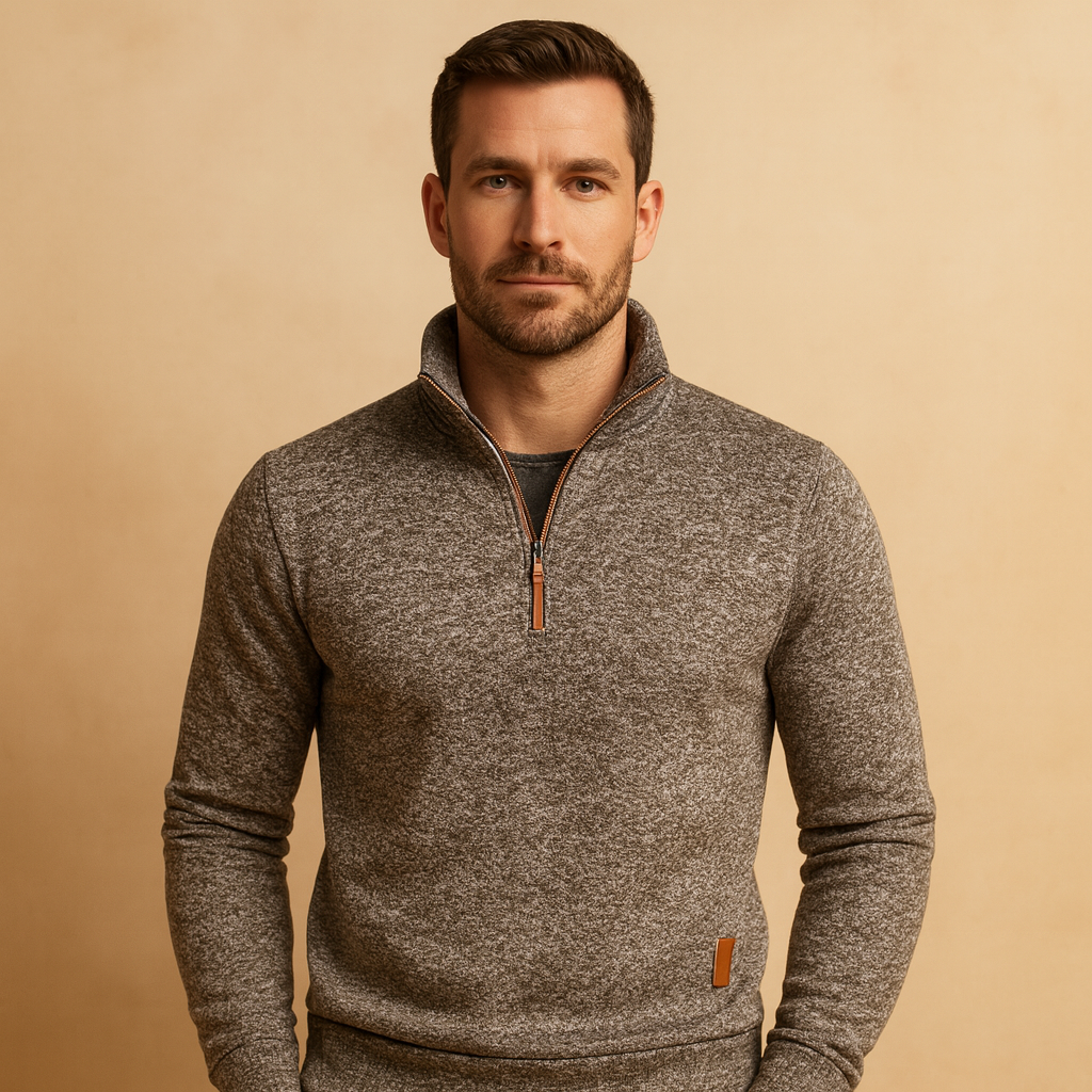Men Sweater | Universal Fit with Front Zip Closure