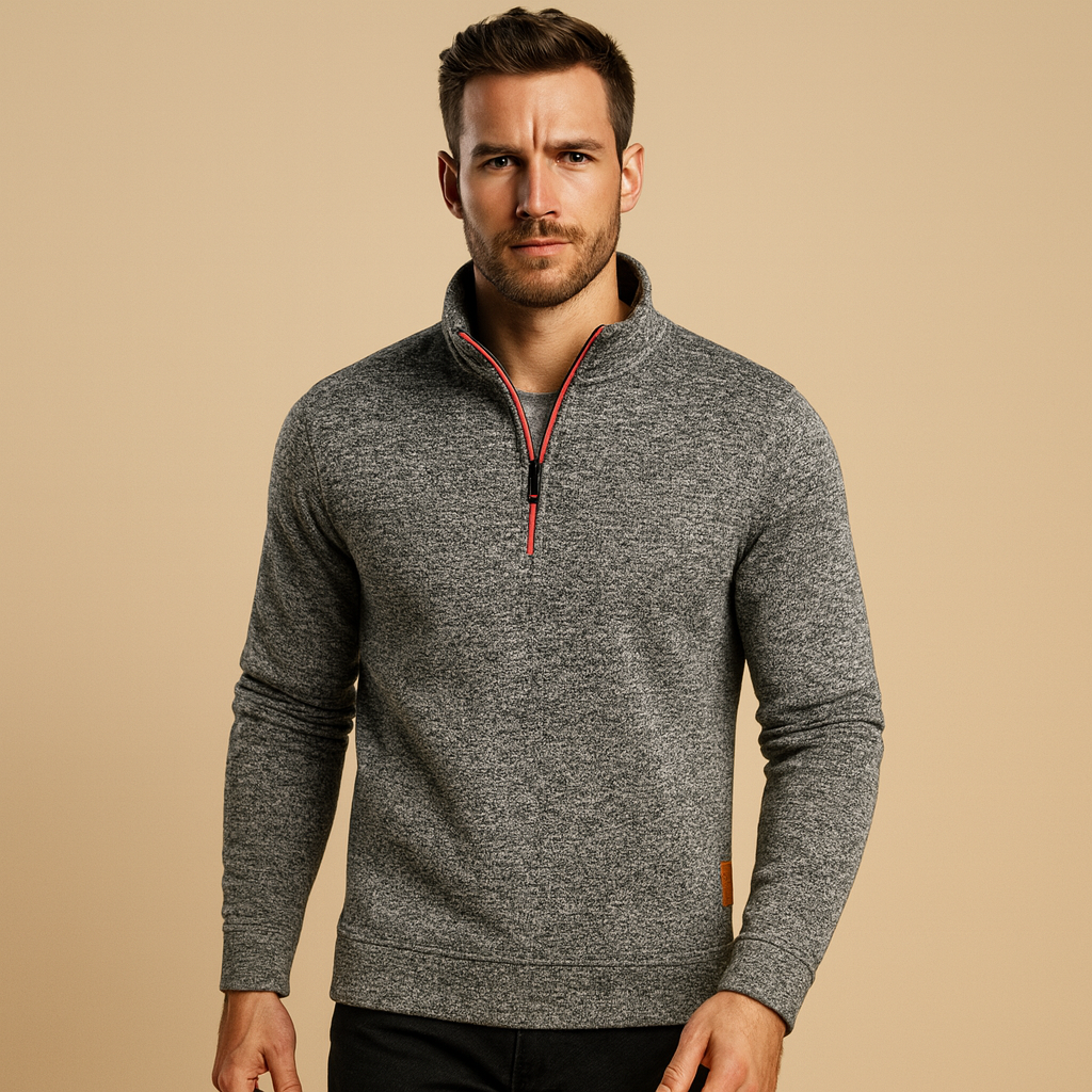 Men Sweater | Universal Fit with Front Zip Closure