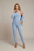 Women Set | Three-Piece Tracksuit with Contrast Stripe Trim