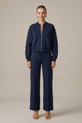 Women Set | Zip-Front Long Sleeve Top with Matching Trousers