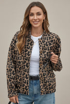 Women Jacket | Oversized Bomber with Snap-Button Front