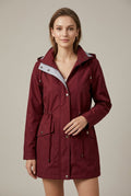 Women Jacket | Hooded Full-Zip with Drawstring Waist