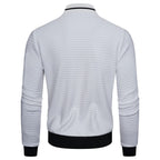Men Jacket | Quilted Panels with Stand Collar and Zip Front