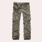 Men Trousers | Multiple Patch Pockets with Belt Loop Waistband