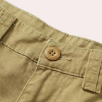 Men Trousers | Multiple Patch Pockets with Belt Loop Waistband