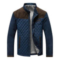 Men Jacket | Stand Collar with Snap and Zip Front Closure