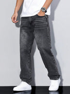 Men Jeans | Relaxed Fit with Straight Leg and Belt Loops