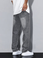 Men Jeans | Relaxed Fit with Straight Leg and Belt Loops