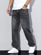 Men Jeans | Relaxed Fit with Straight Leg and Belt Loops