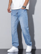 Men Jeans | Relaxed Fit with Straight Leg and Belt Loops
