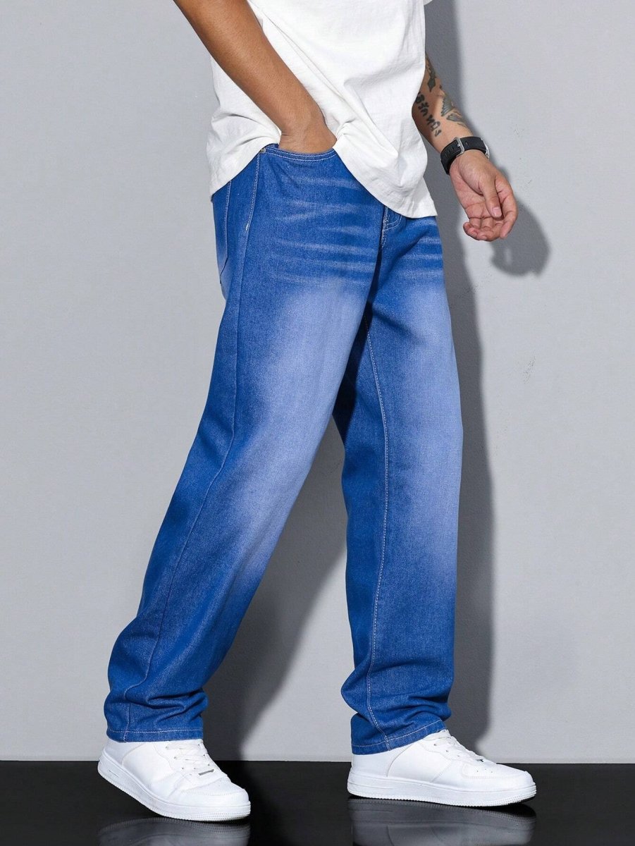 Men Jeans | Relaxed Fit with Straight Leg and Belt Loops