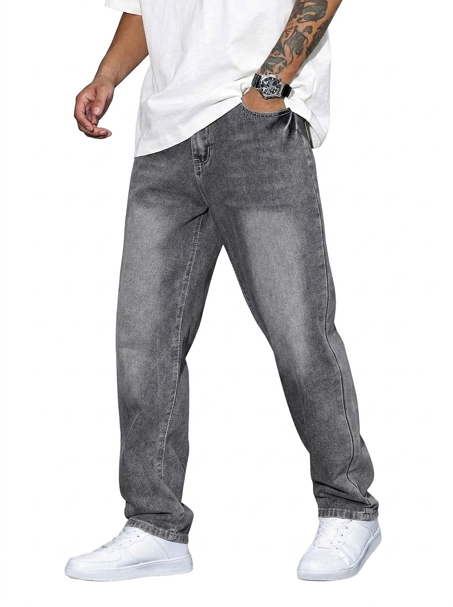 Men Jeans | Relaxed Fit with Straight Leg and Belt Loops