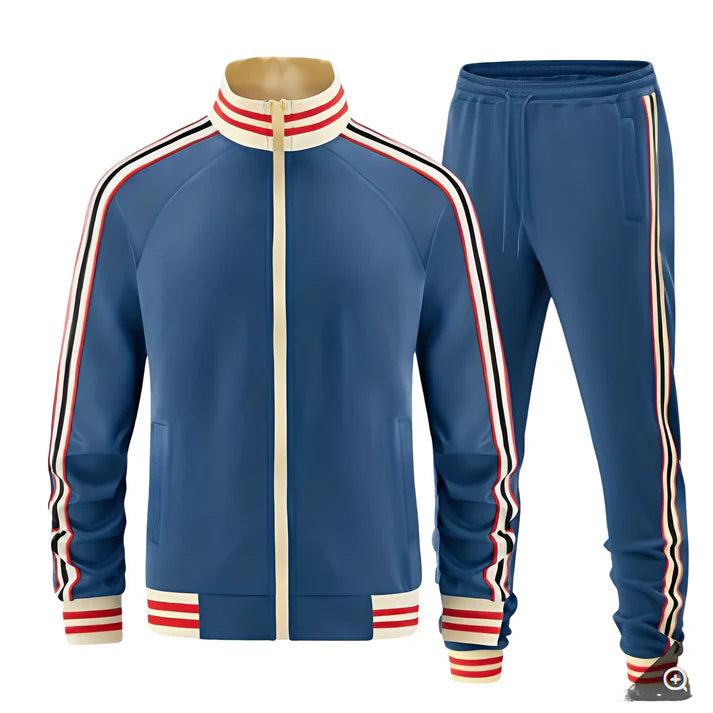 Men's Set | Zip Jacket and Striped Tracksuit Trousers