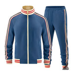 Men's Set | Zip Jacket and Striped Tracksuit Trousers