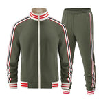 Men's Set | Zip Jacket and Striped Tracksuit Trousers