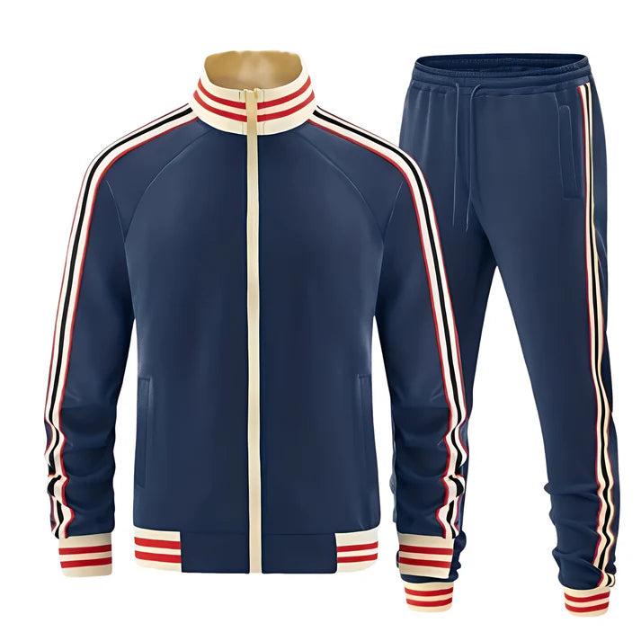 Men's Set | Zip Jacket and Striped Tracksuit Trousers