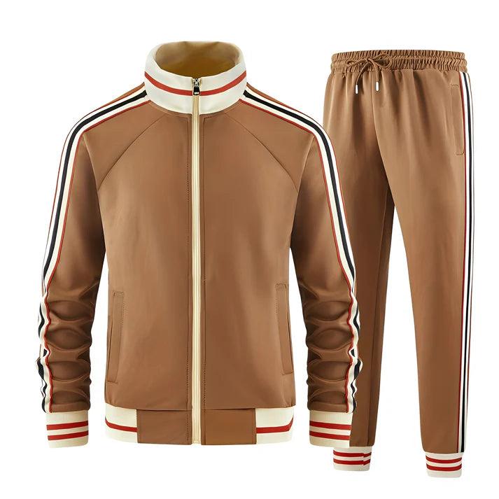 Men's Set | Zip Jacket and Striped Tracksuit Trousers