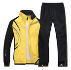 Men Suit Set | Zip Jacket and Straight-Leg Trouser Combo