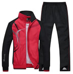 Men Suit Set | Zip Jacket and Straight-Leg Trouser Combo