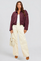 Women Jacket | Oversized Bomber with Zip Front Closure