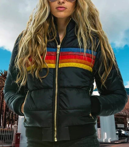 Women Coat | Plush Fabric with Full-Length Relaxed Silhouette
