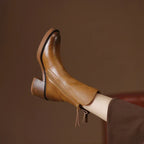 Women Boots | Retro Chelsea Ankle Style with Round Toe