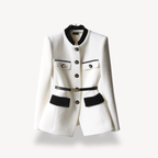 Jacket Women Tailored Fit Single Breasted Button Closure - Evergreen Outfits - Women Blazer
