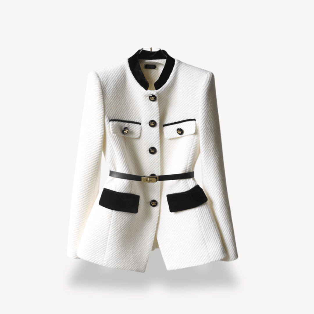 Jacket Women Tailored Fit Single Breasted Button Closure - Evergreen Outfits - Women Blazer