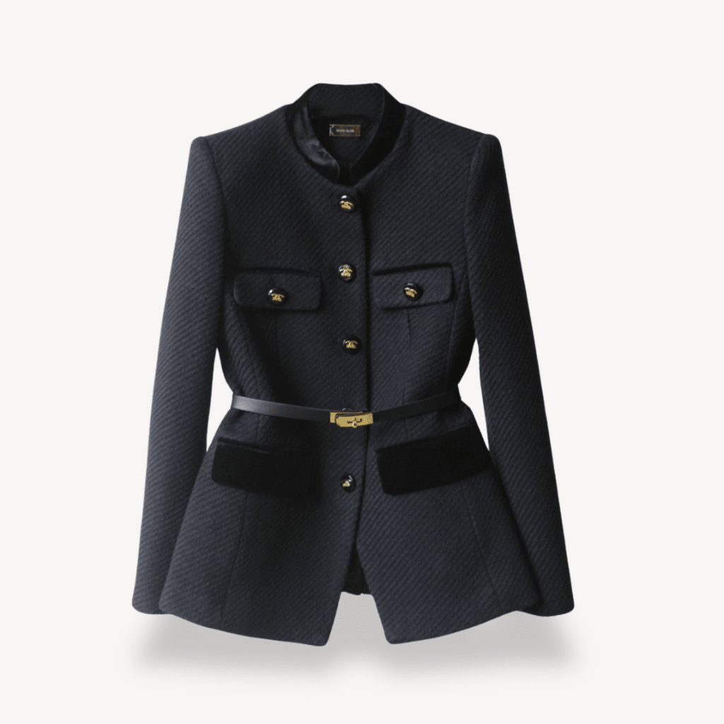 Jacket Women Tailored Fit Single Breasted Button Closure - Evergreen Outfits - Women Blazer