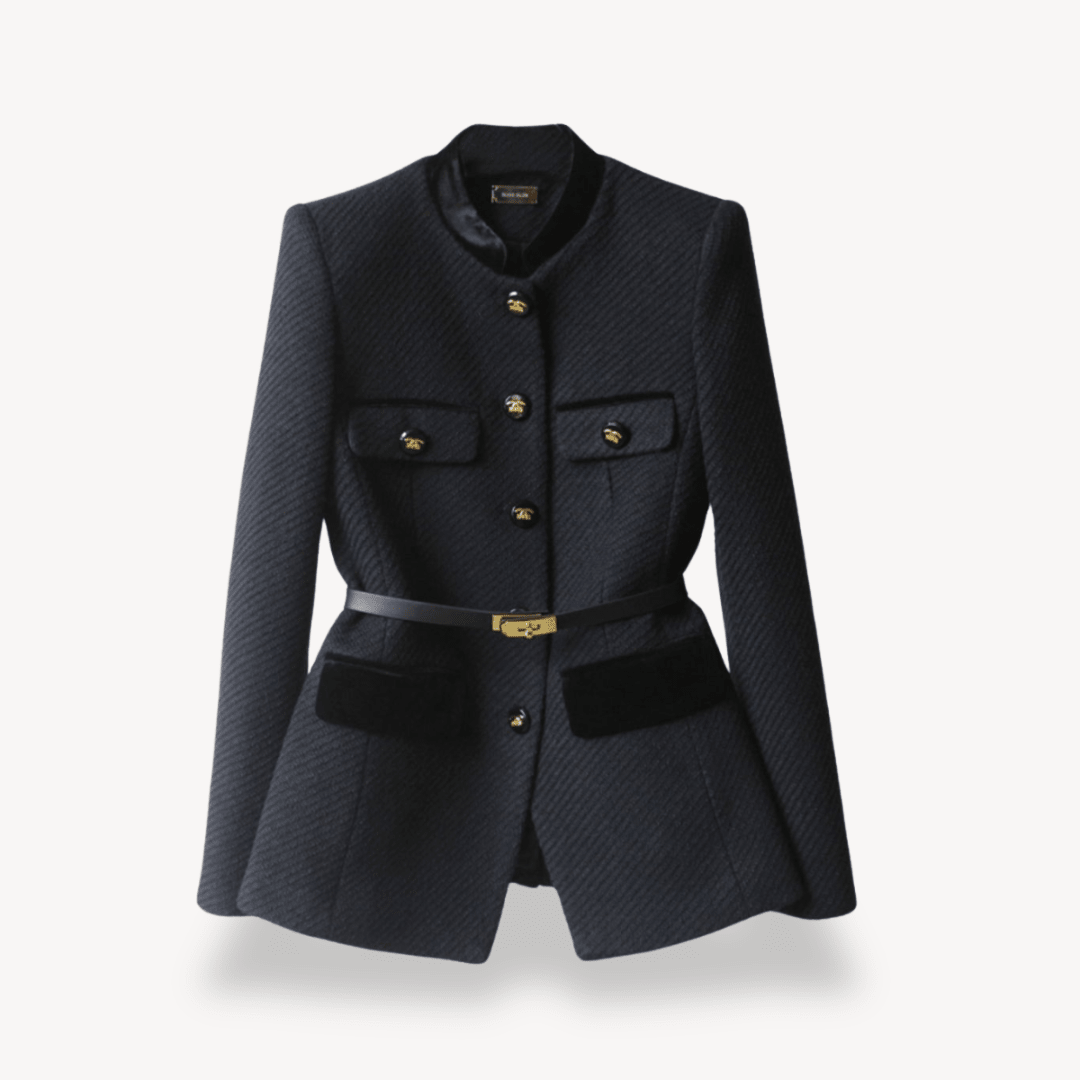 Jacket Women Tailored Fit Single Breasted Button Closure - Evergreen Outfits - Women Blazer